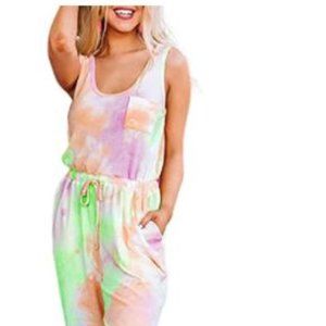 Tie Dye Jogger Jumpsuit like new